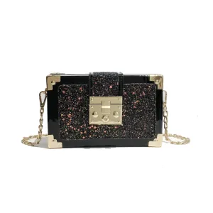 Glitter Clutch - Black (RESTOCKED)