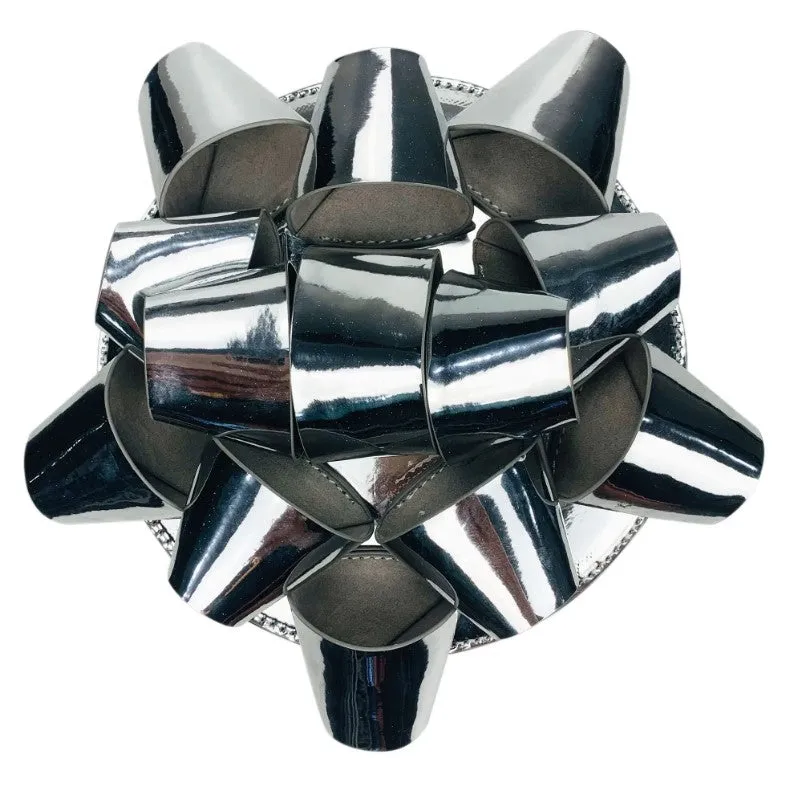 Glitzy Gift Ribbon Handbag - Silver