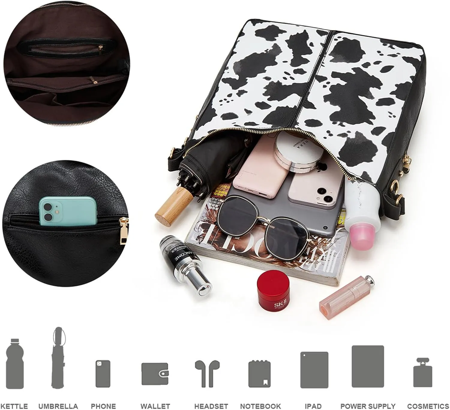 GOIACII Handabgs for Women Trendy Purse Women Large Shoulder Bags