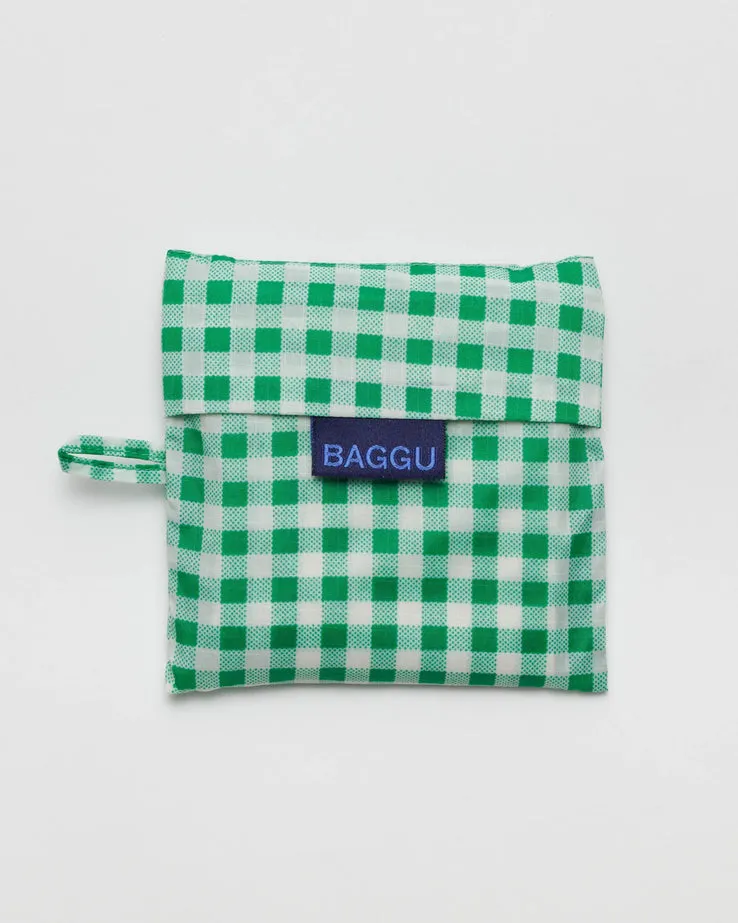 Green Gingham Baggu