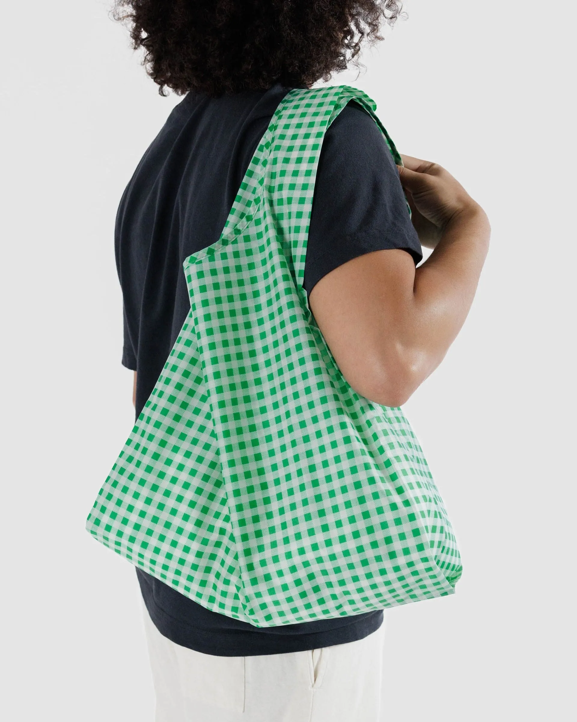 Green Gingham Baggu