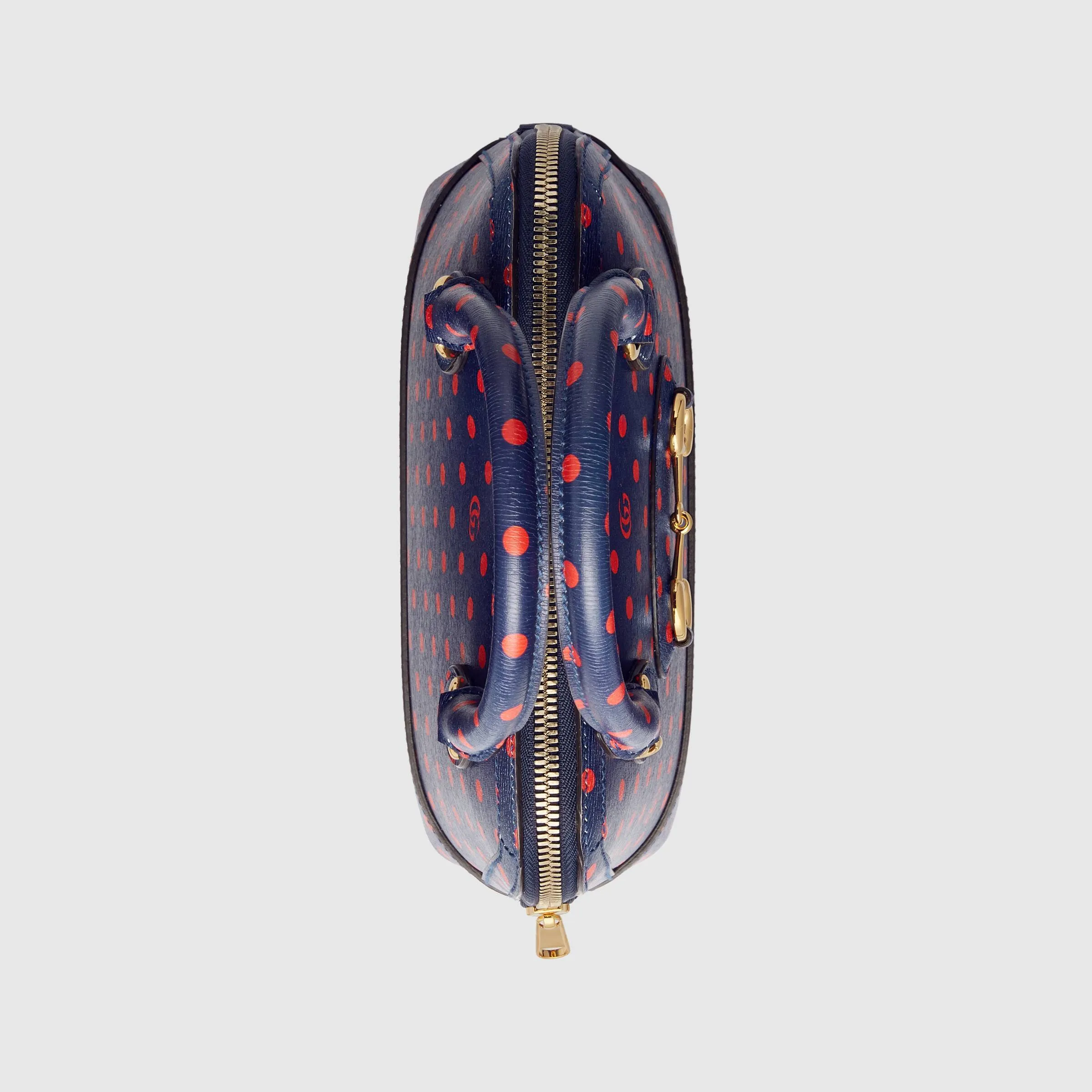 Gucci 1955 Horsebit Small Top Handle Bag Blue