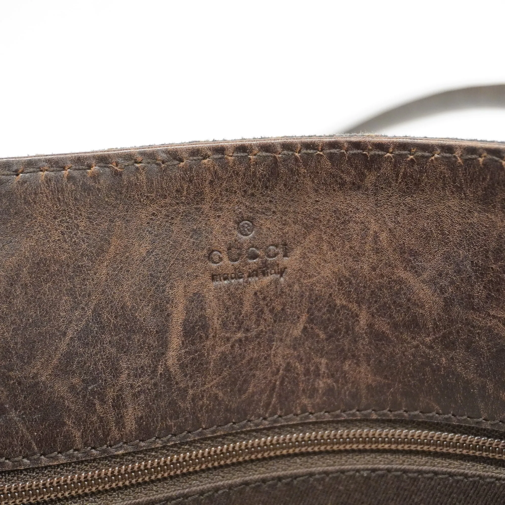 GUCCI  GG Canvas Tote Bag 101341 Women's GG Canvas,Leather