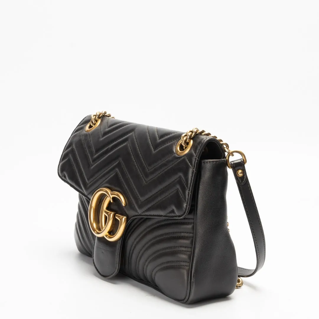 Gucci GG Marmont Quilted Leather Matelasse Shoulder Bag