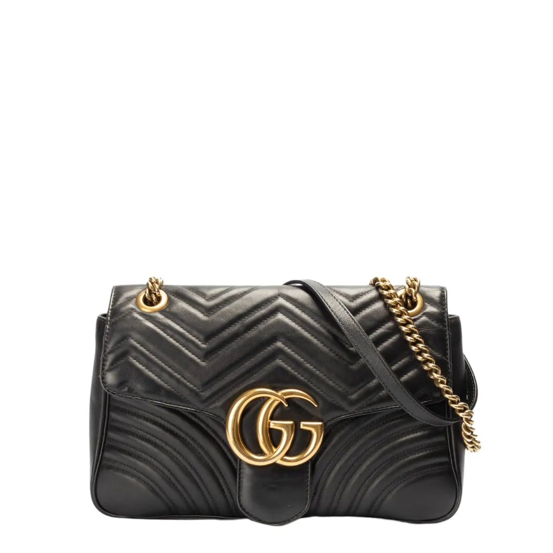 Gucci GG Marmont Quilted Leather Matelasse Shoulder Bag
