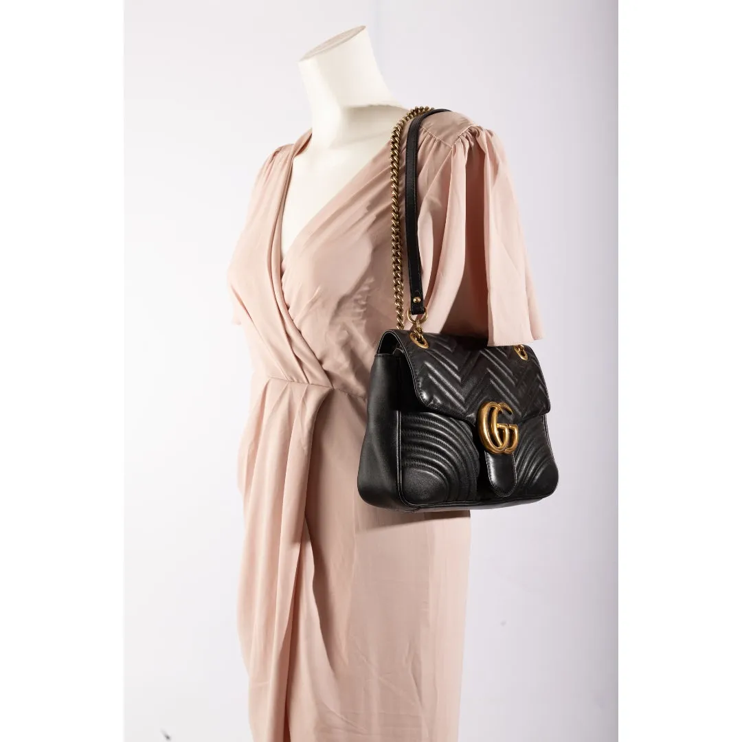 Gucci GG Marmont Quilted Leather Matelasse Shoulder Bag