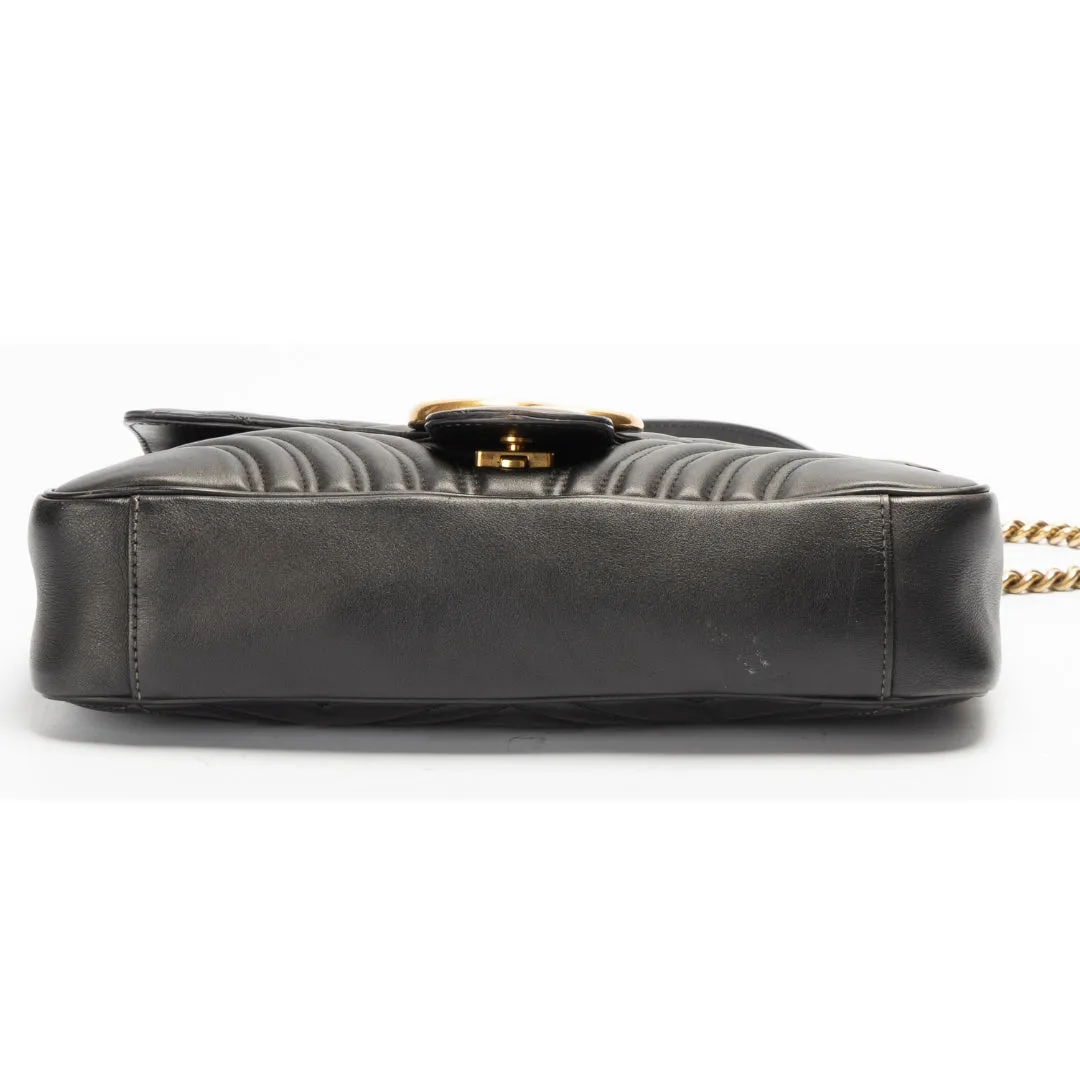 Gucci GG Marmont Quilted Leather Matelasse Shoulder Bag