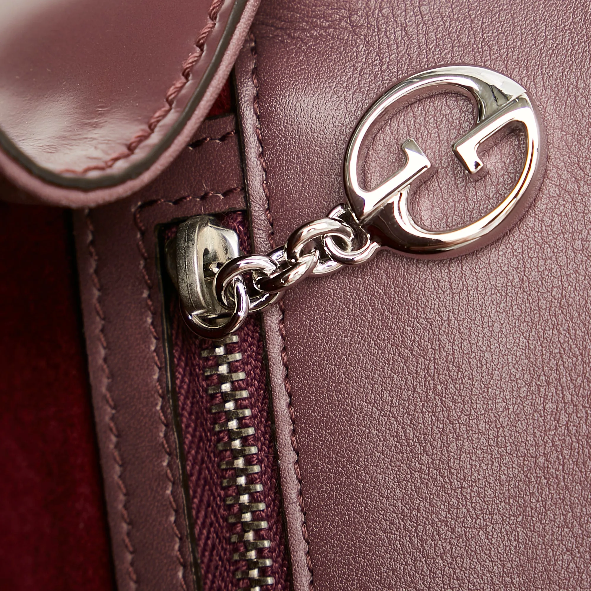 Gucci Lady Lock Leather Handbag Brown