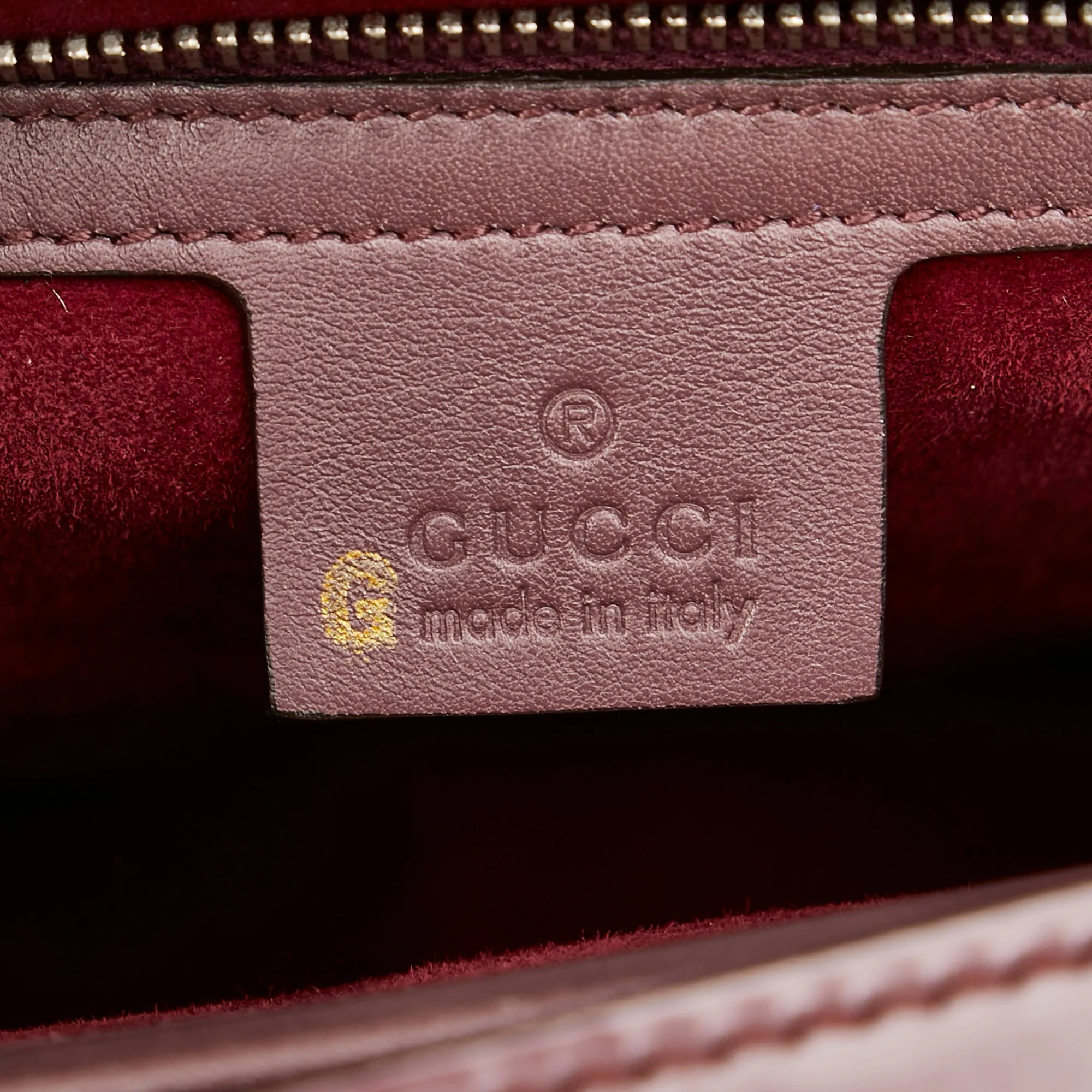 Gucci Lady Lock Leather Handbag Brown