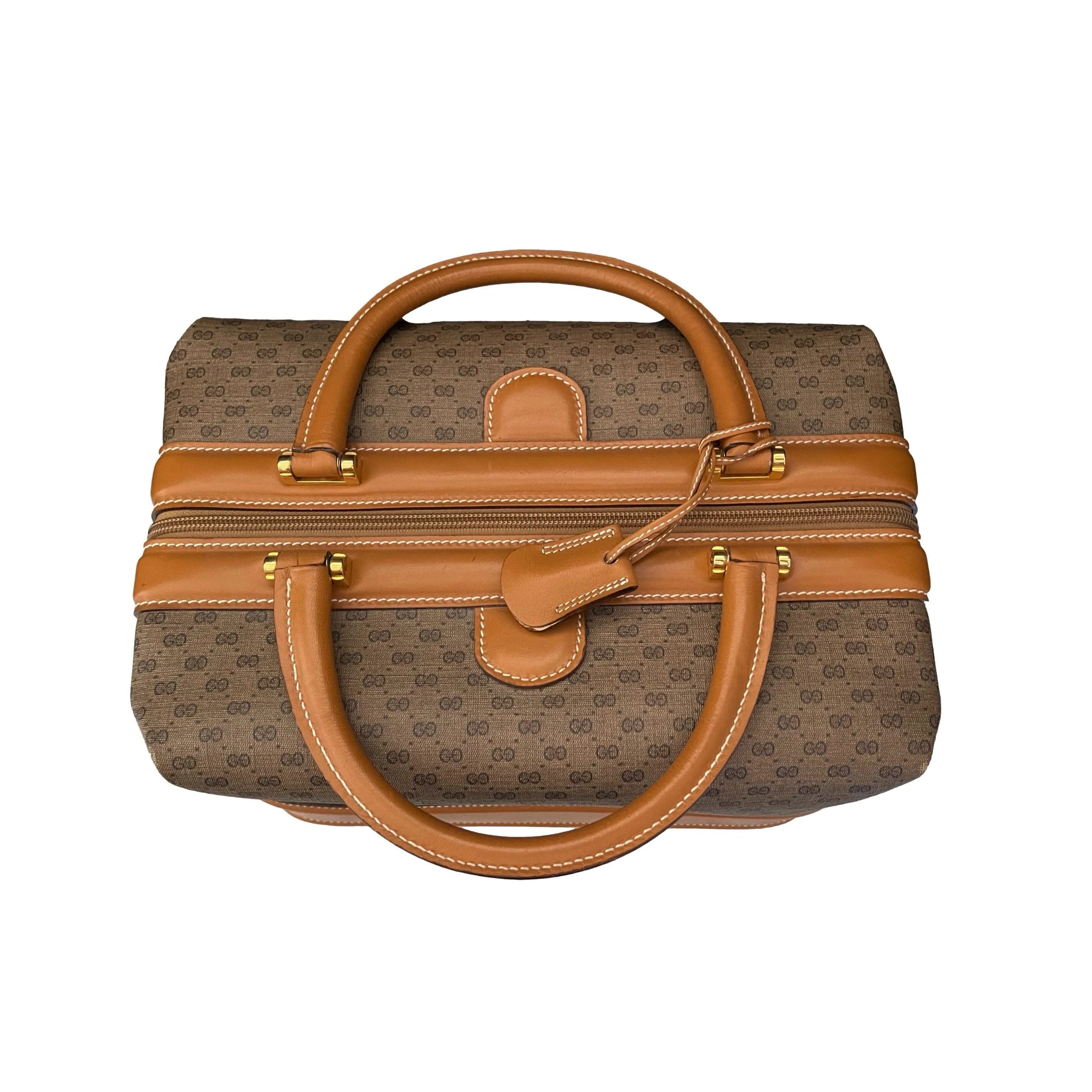 Gucci Tan Monogram Doctor Bag