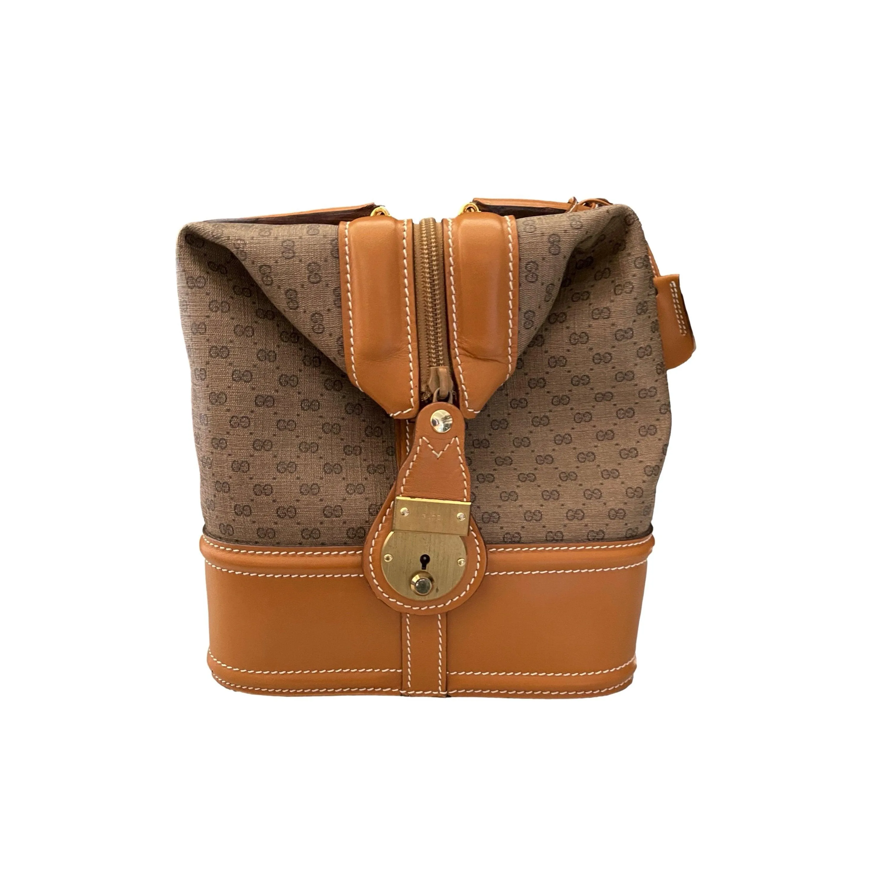Gucci Tan Monogram Doctor Bag