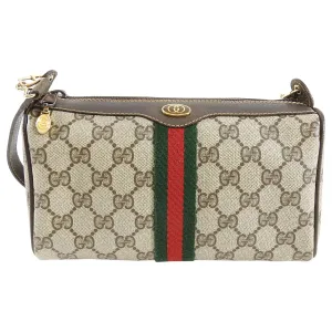 Gucci Vintage 1980’s Brown Monogram Canvas Shoulder Bag