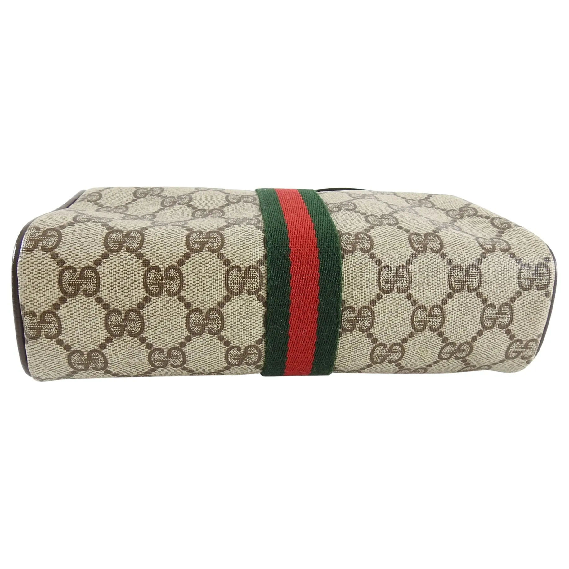 Gucci Vintage 1980’s Brown Monogram Canvas Shoulder Bag