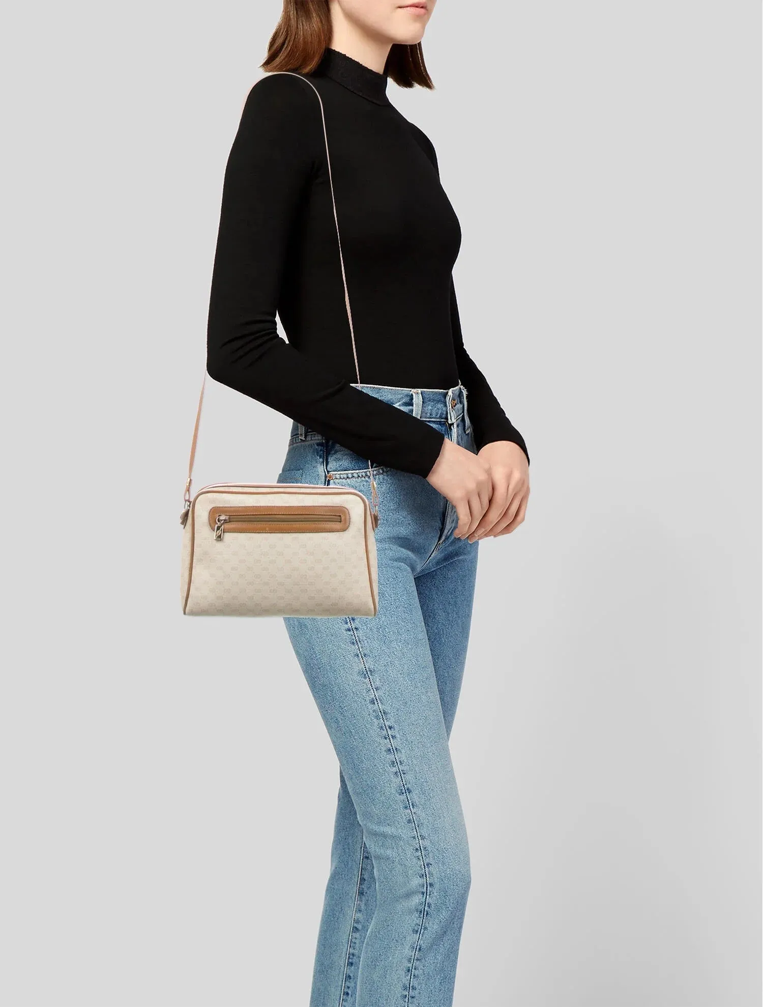 GUCCI VINTAGE MICRO MONOGRAM CROSSBODY BAG