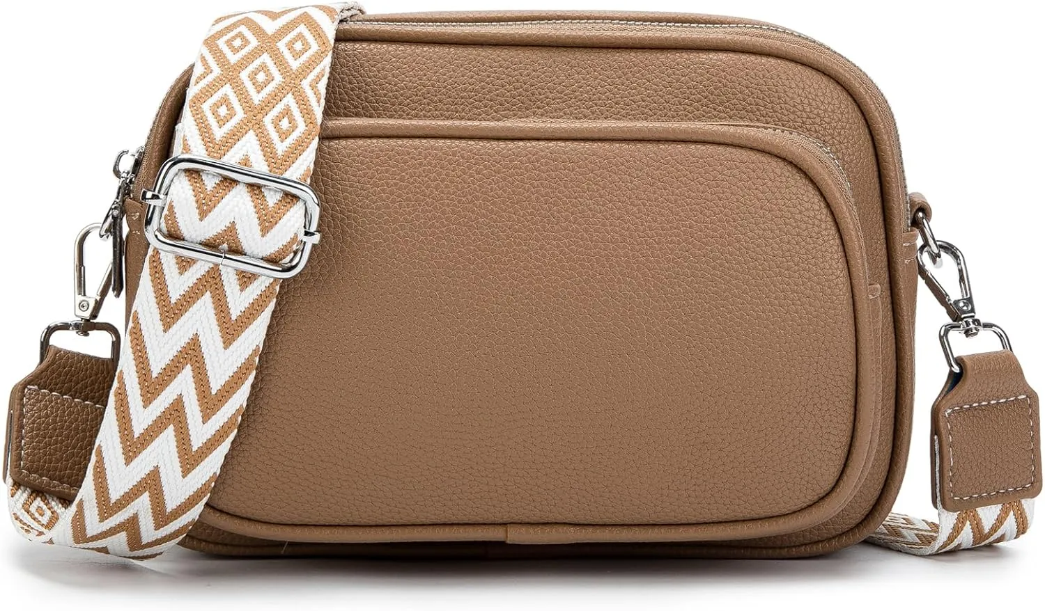 GUDIDBAG Shoulder Bags Women's Shoulder Bags Women's Crossbody Bag Leather Wide Strap Handbag Women's Removable Shoulder Strap