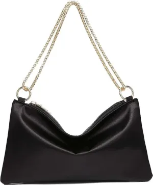 HAKUNA Women's Satin Evening Bags Shoulder Handbag Bag Purse Mini Handbags Evening Handbag for Party Prom Club Wedding