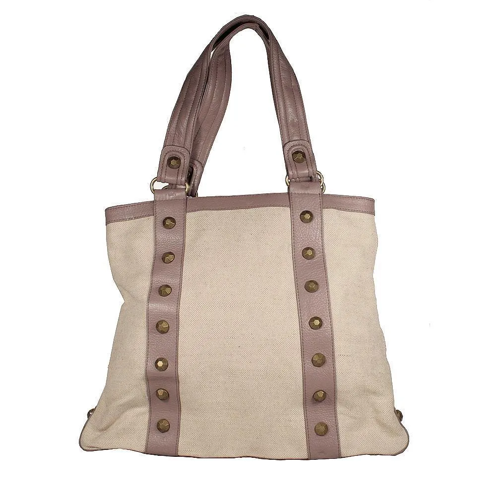Handbag Colby Tote Lilac Canvas Designer Bag (DM63)