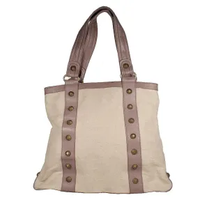 Handbag Colby Tote Lilac Canvas Designer Bag (DM63)