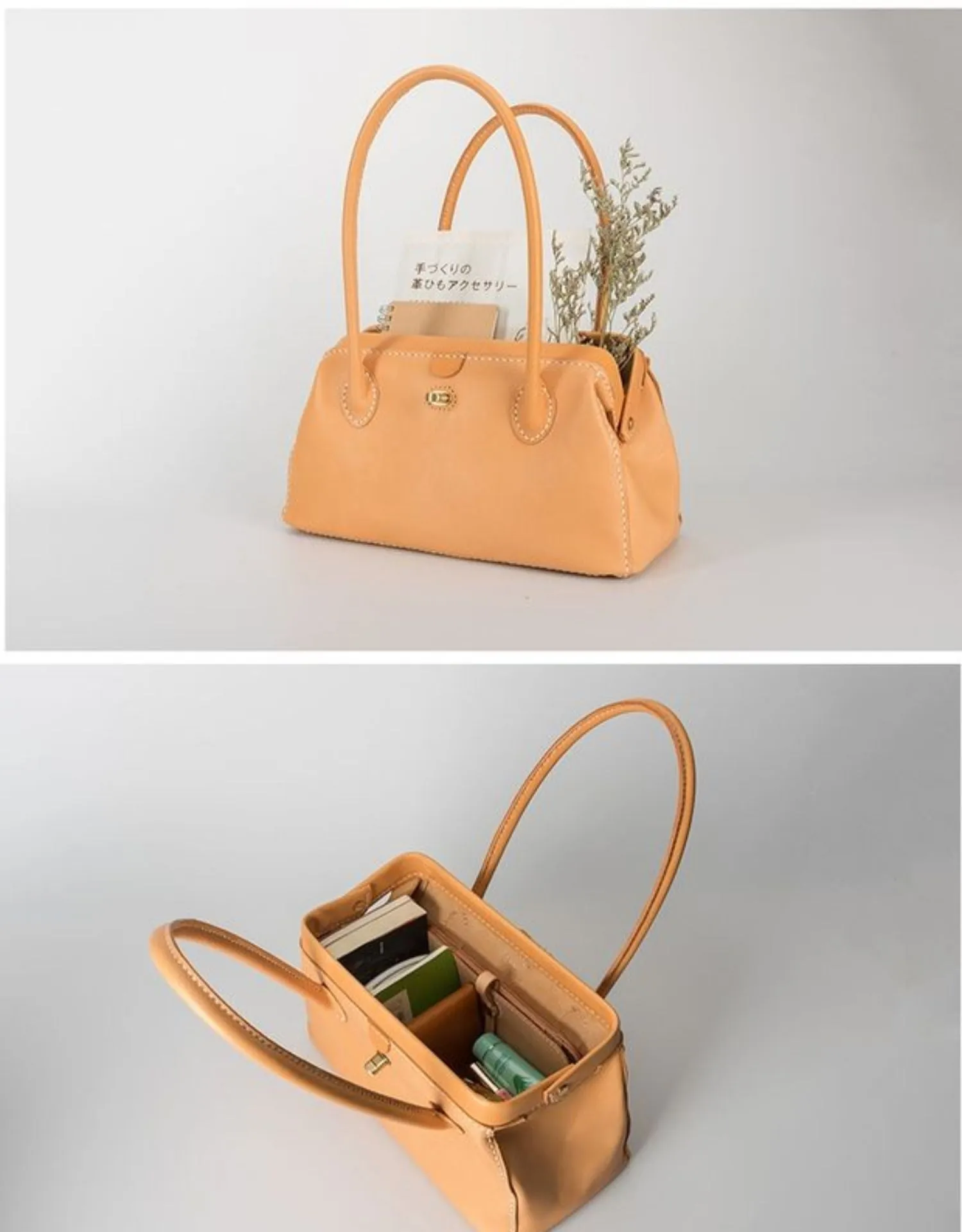 Handmade Womens Leather Doctor Handbag Purse Green Shoulder Bag Doctor Bags for Women