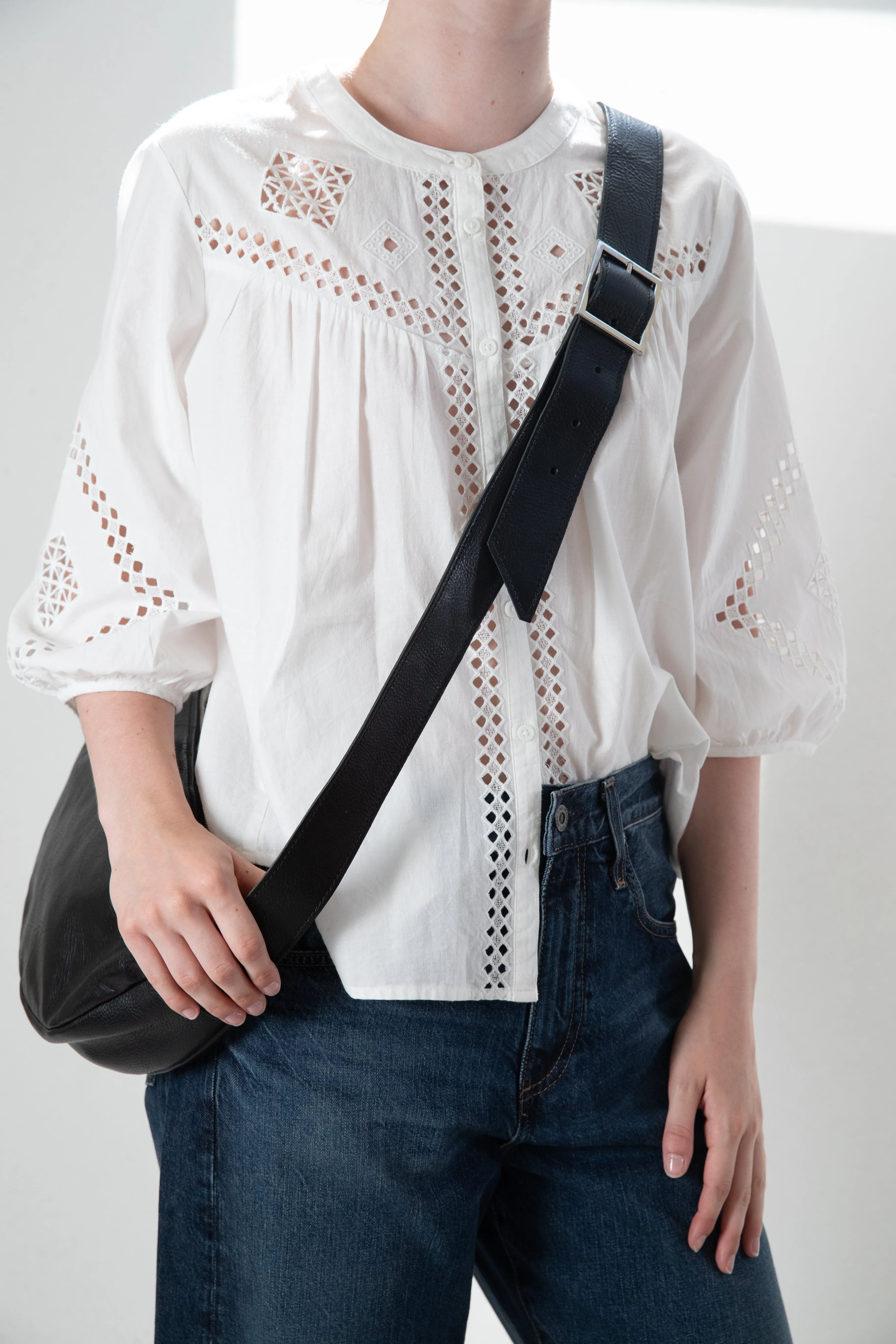 Harpers Emporium Luna Crossbody Bag in Black