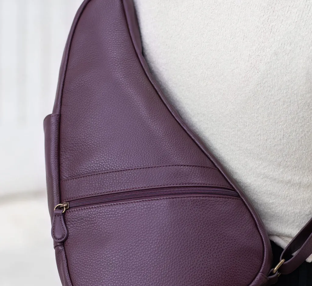 Healthy Back Bag  - Leather S - Black Plum- Style: 5303-BP