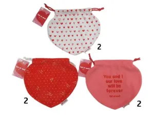 Heart String Pouch - 8.07Inx7.28In - 20.5Cmx18.5Cm -