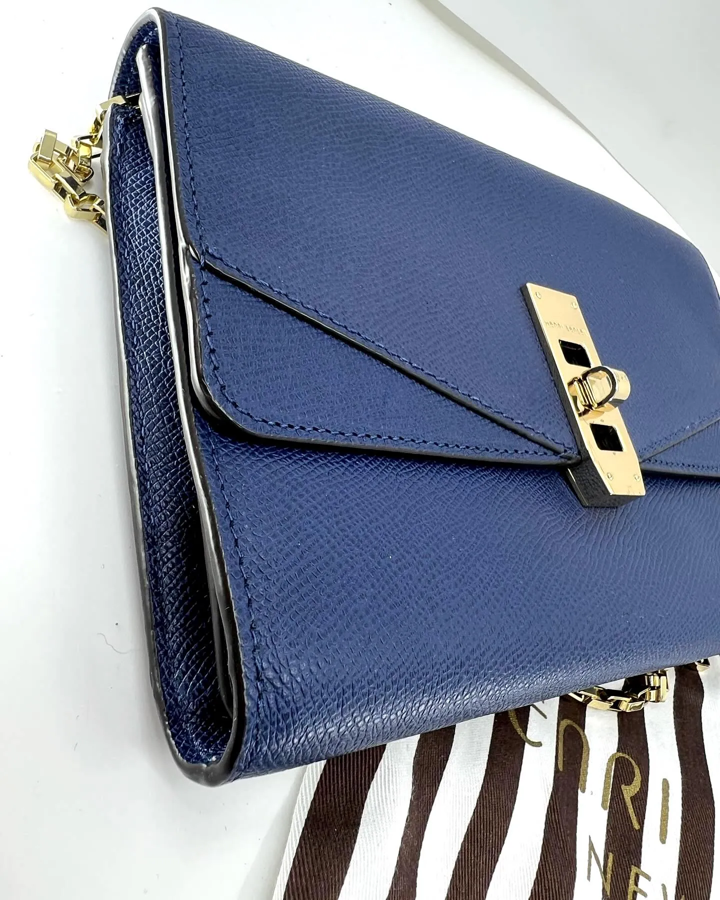 HENRI BENDEL LEATHER LEATHER CROSSBODY CLUTCH CHAIN BAG
