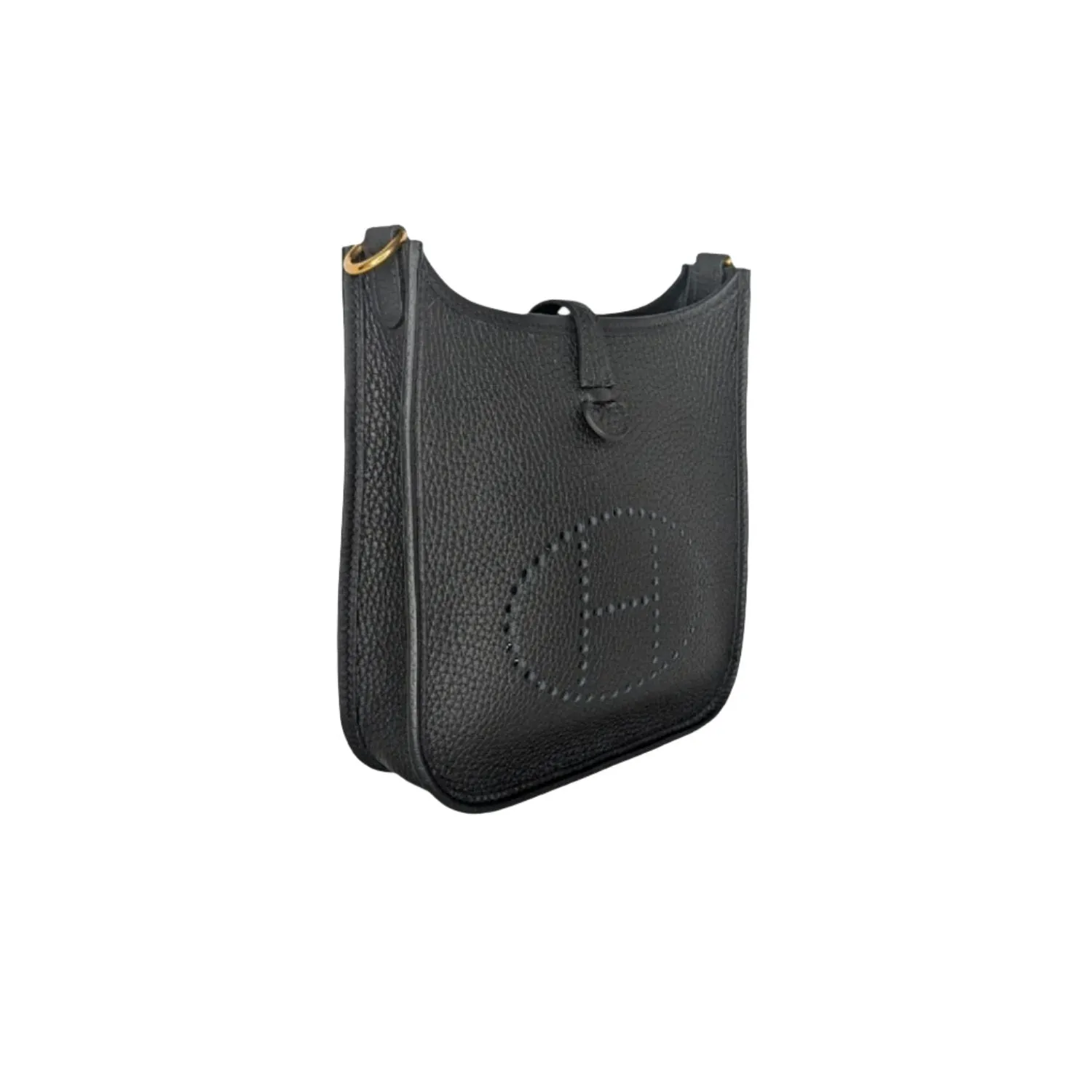 Hermès 2022 Black Clemence Evelyne TPM Mini Crossbody