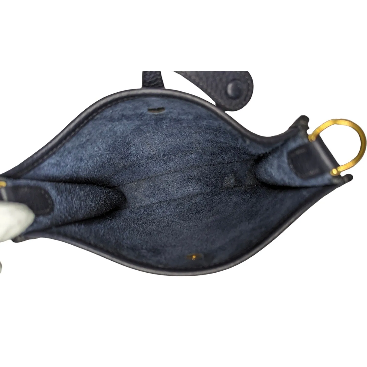 Hermès Bleu Nuit Taurillon Clemence Evelyne TPM Mini Crossbody
