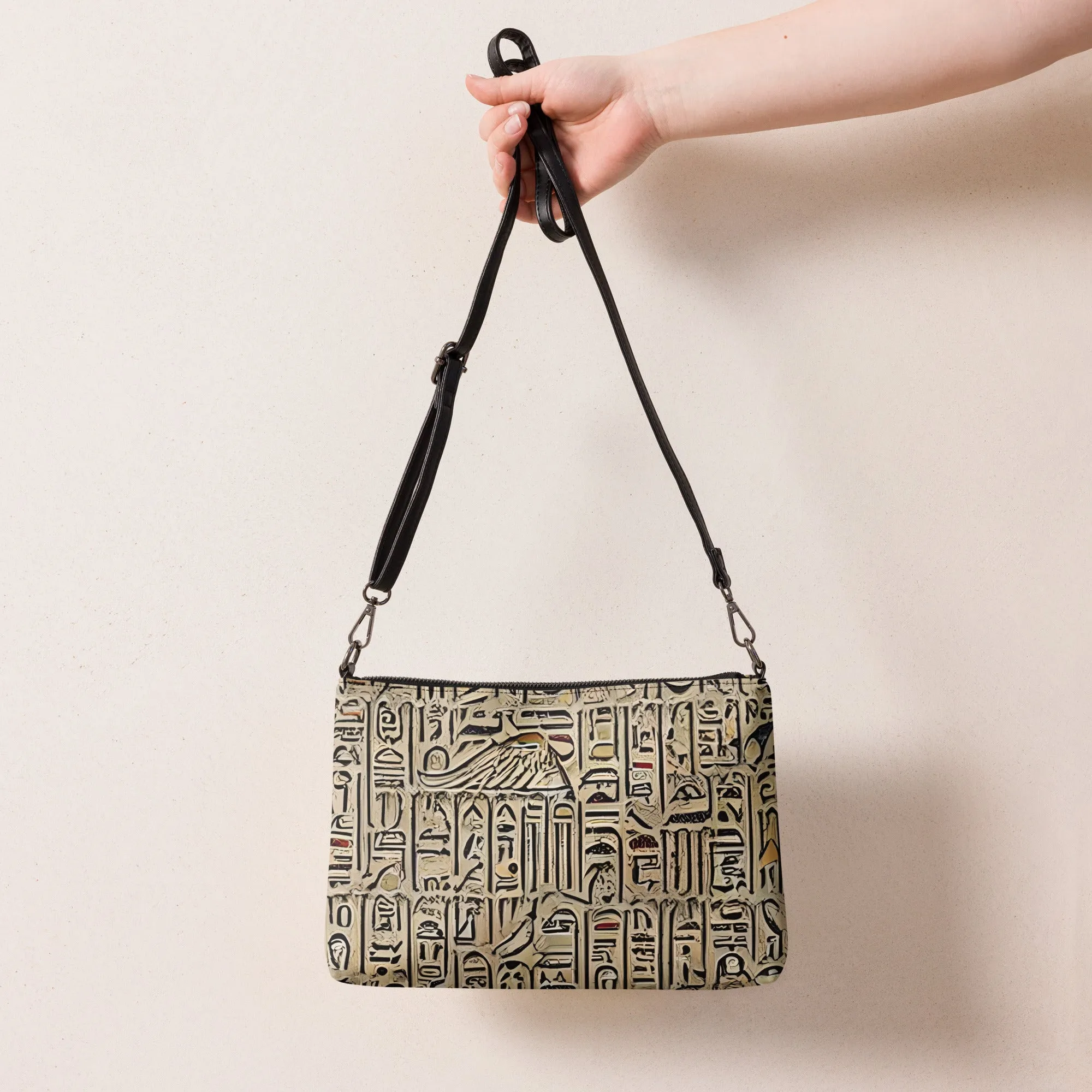 Hieroglyphic Design Crossbody bag