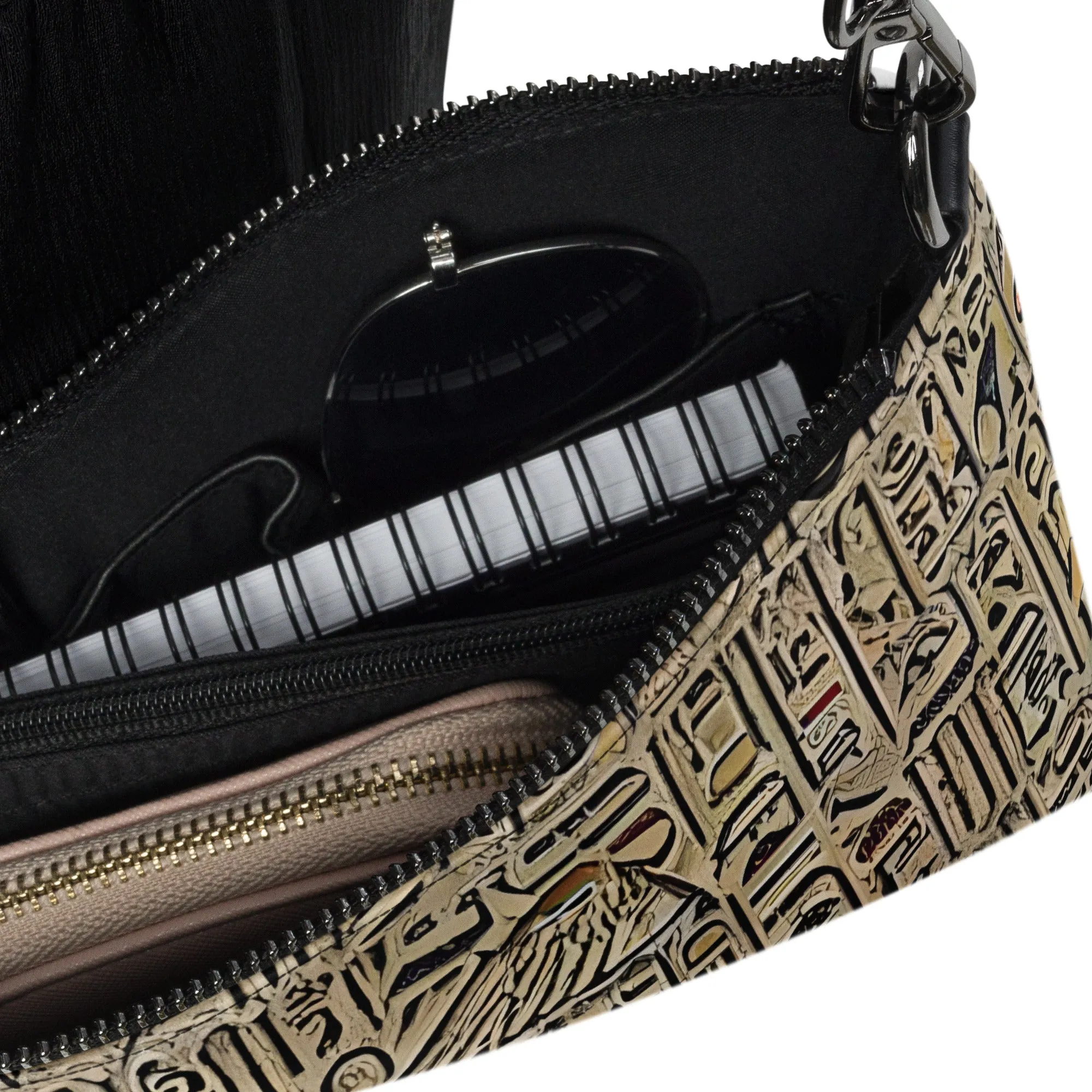 Hieroglyphic Design Crossbody bag
