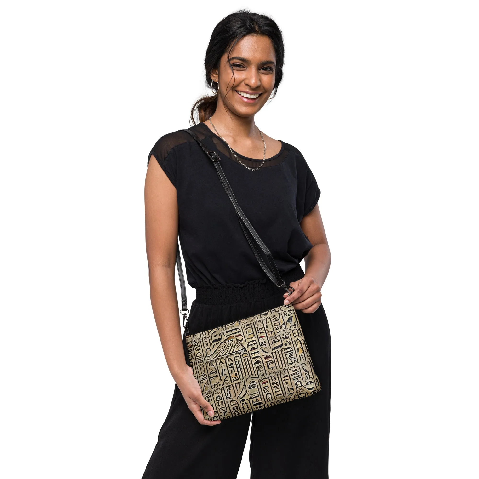 Hieroglyphic Design Crossbody bag