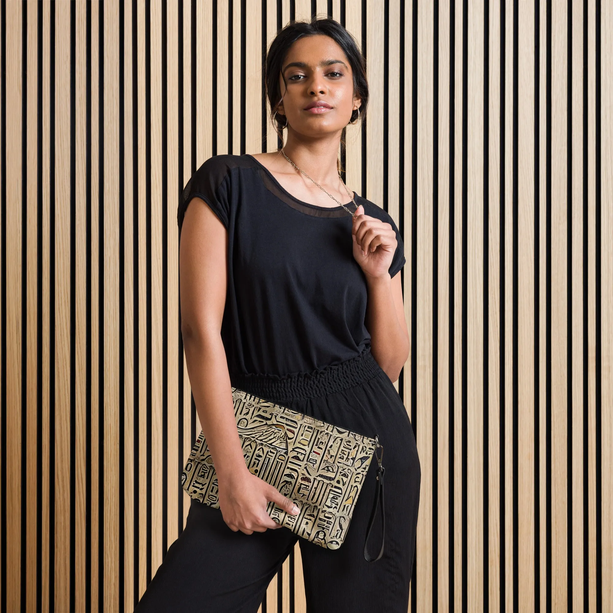 Hieroglyphic Design Crossbody bag