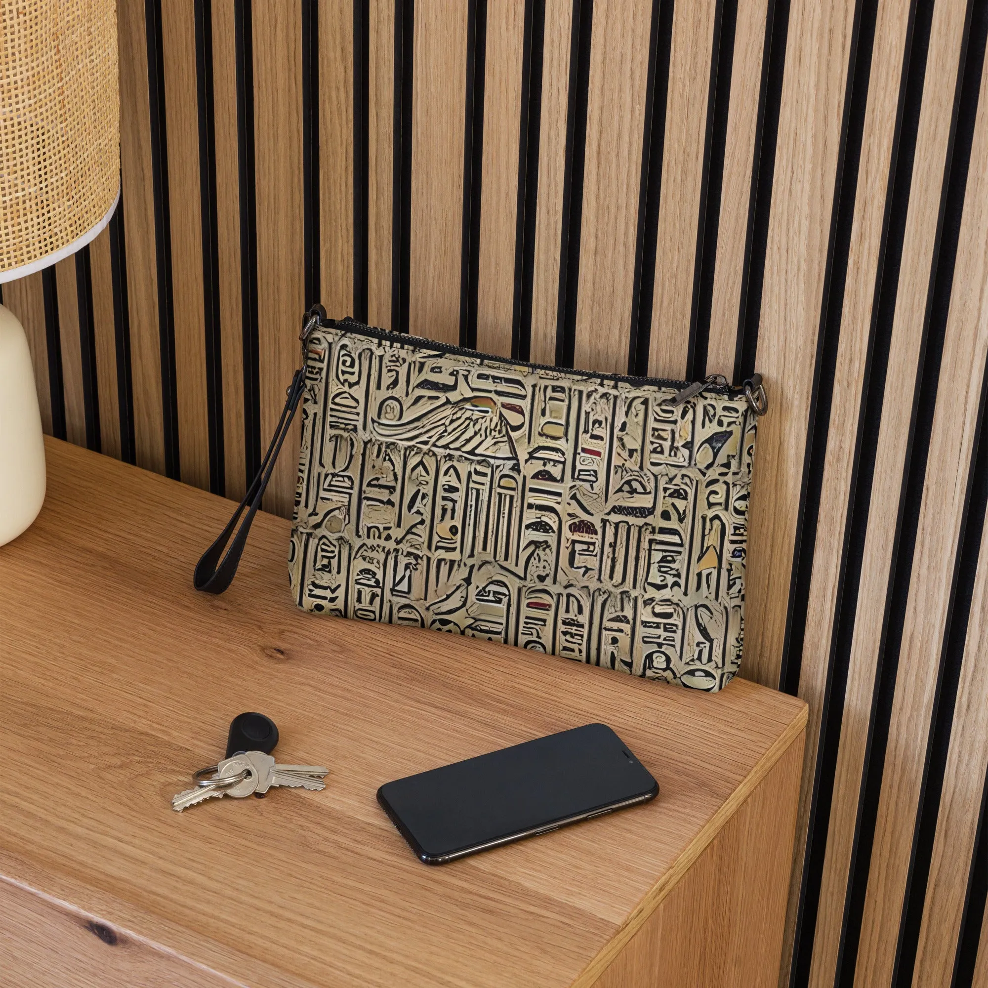Hieroglyphic Design Crossbody bag