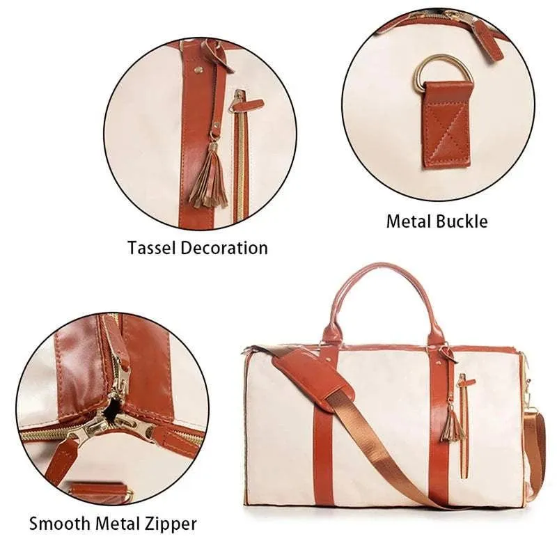 High capacity folding luggage bag