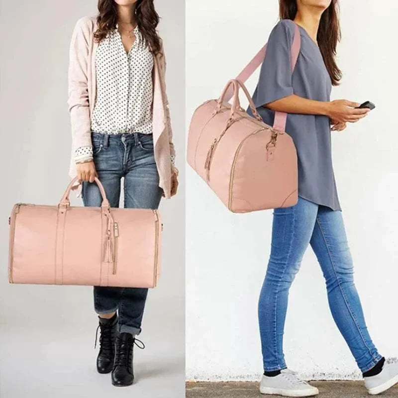 High capacity folding luggage bag