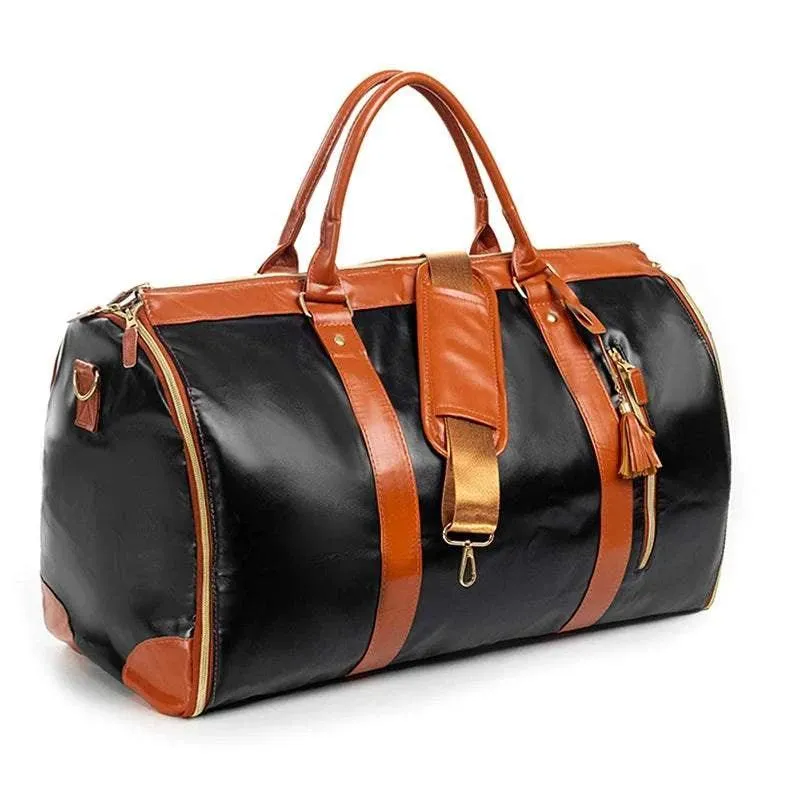 High capacity folding luggage bag