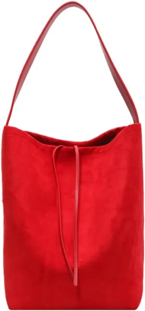 Hobo Bags for Women Vegan Leather Handbag Suede Hobo Bags Bucket Shoulder Bag Purse Tote Handbag Fashion Designer Bag