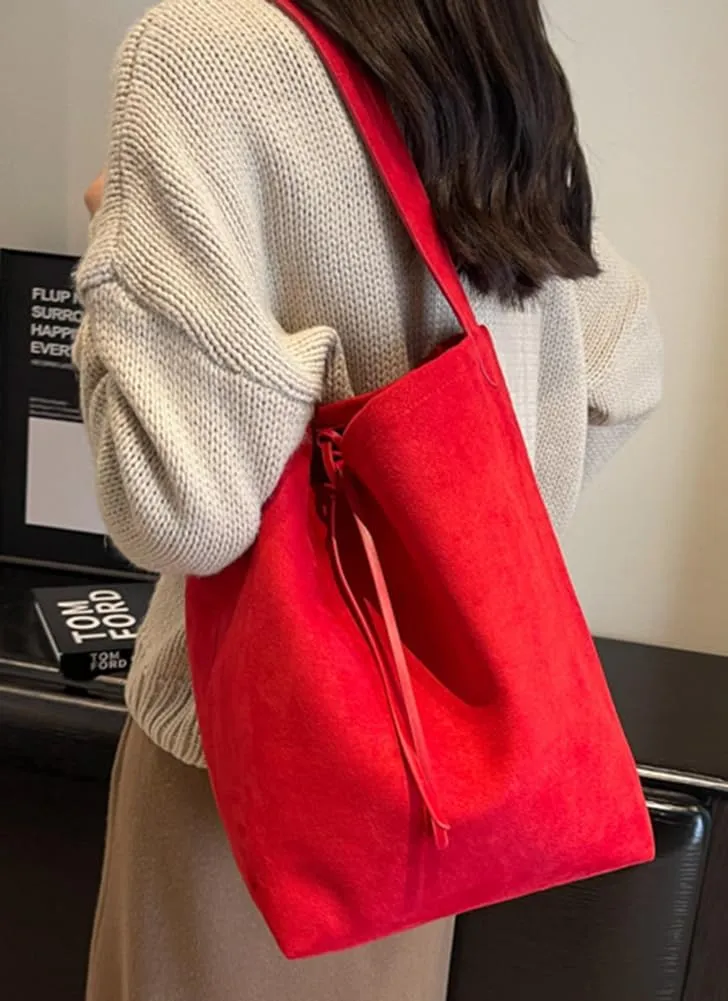Hobo Bags for Women Vegan Leather Handbag Suede Hobo Bags Bucket Shoulder Bag Purse Tote Handbag Fashion Designer Bag