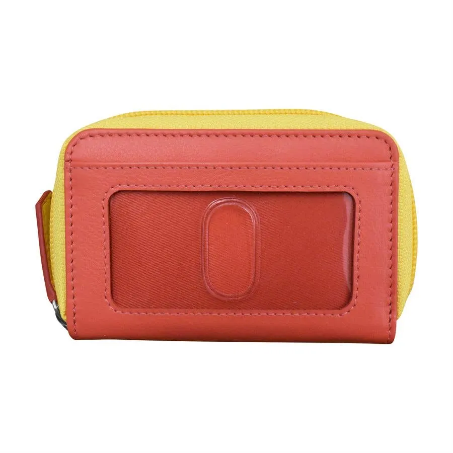 ILI New York 6269 Two Tone Zip Around Pouch- 6269