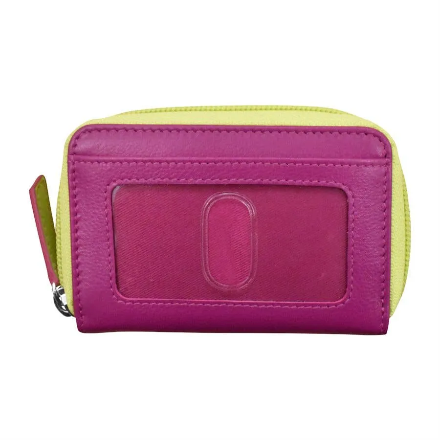 ILI New York 6269 Two Tone Zip Around Pouch- 6269