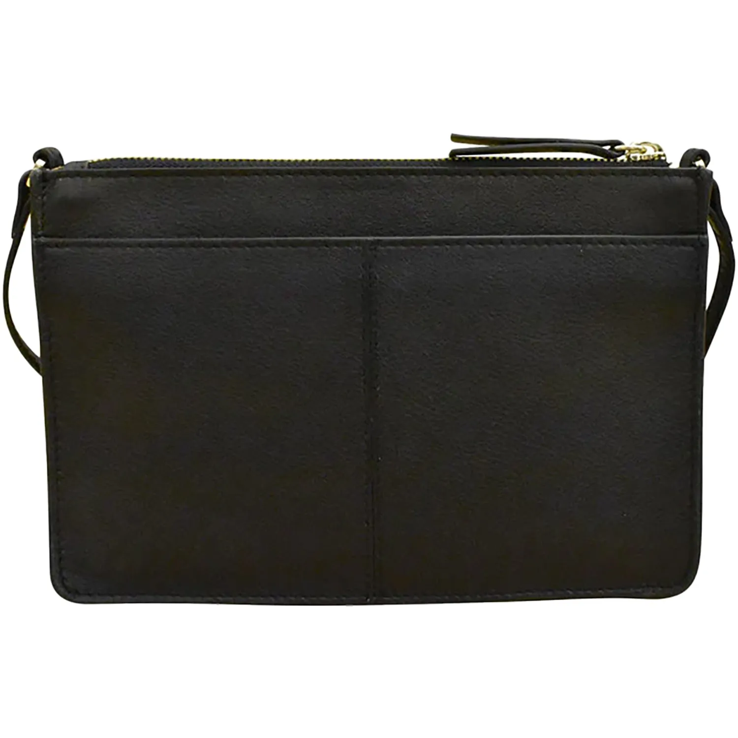 ili New York Multi Color Slim Crossbody Black Leather