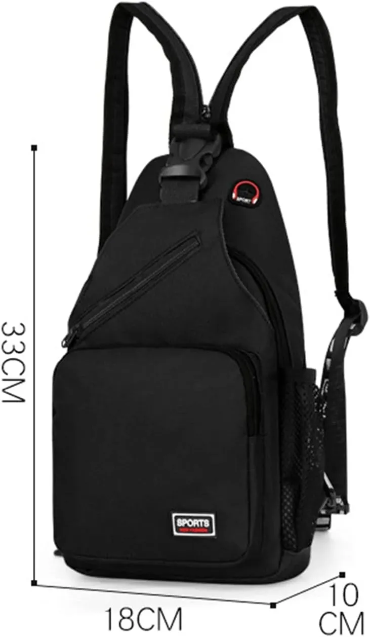 IQYU Shoulder Bags Laptop Women Chest Bag Waterproof Backpack with Large Capacity Casual Shoulder Bag Versatile Bag Shoulder Bags Men Small Fabric
