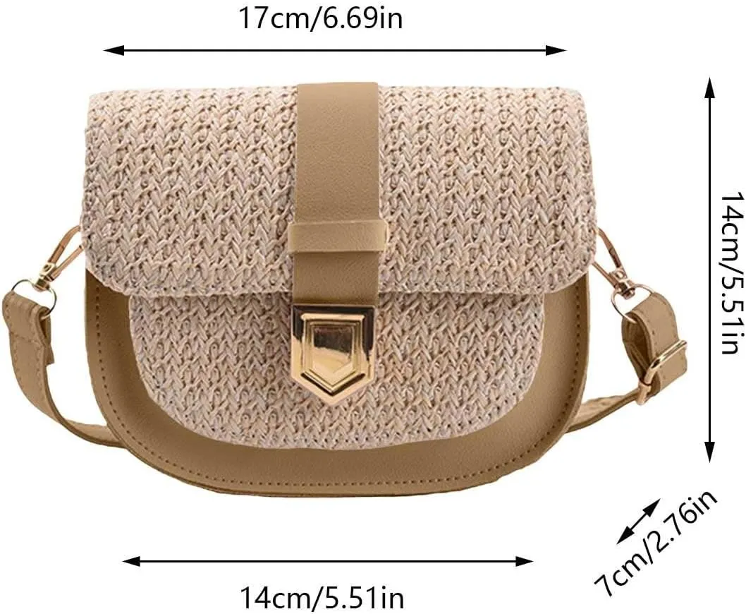 IQYU Shoulder Bags Men's Laptop 17 Women's Bag, Braided Bag, Simple Small Fresh Shoulder Bag with One Shoulder, Saddle Bag, Shoulder Bags Women's Sporty