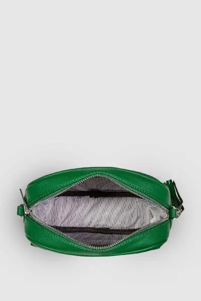 JACINTA METALLIC GREEN CROSSBODY BAG