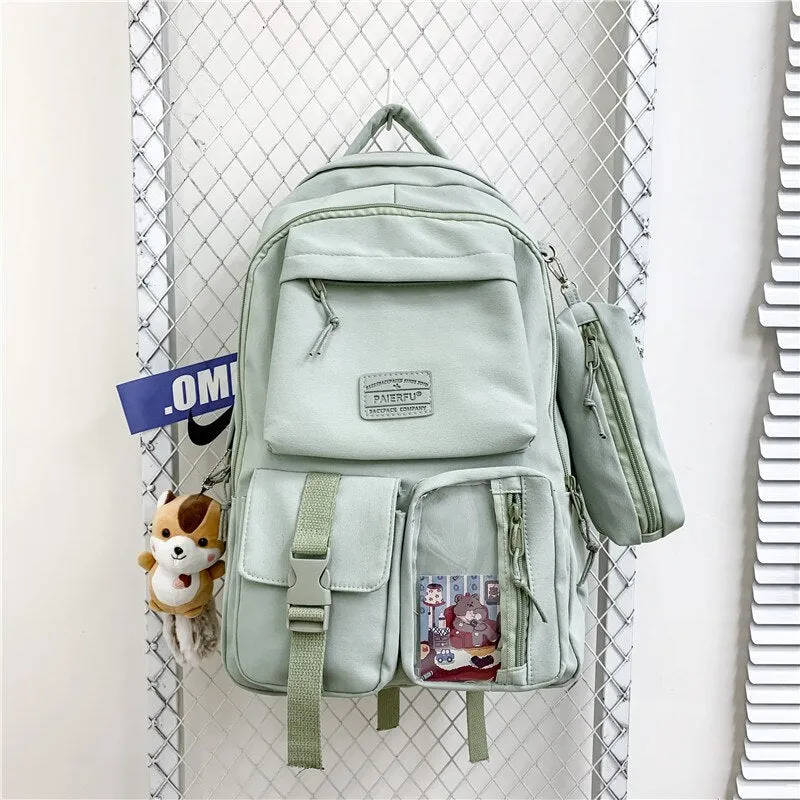 Japanese Campus Women's Backpacks for Girls Harajuku Mori Schoolbag Female Student Junior High School Rucksack Women Luxury 2021