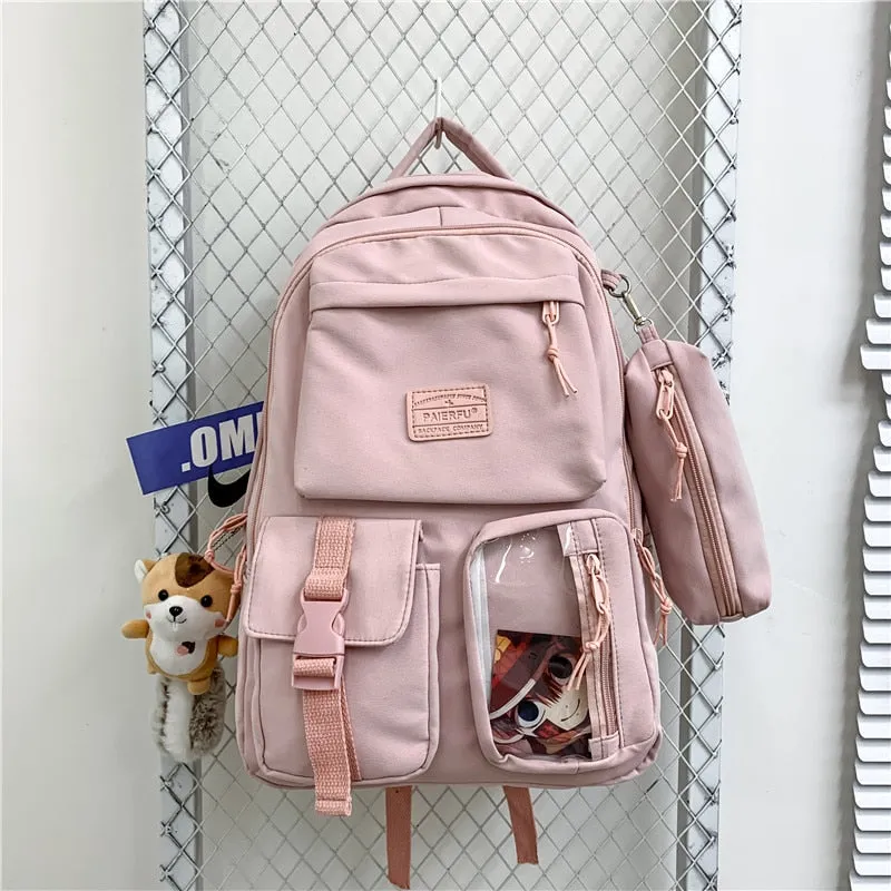 Japanese Campus Women's Backpacks for Girls Harajuku Mori Schoolbag Female Student Junior High School Rucksack Women Luxury 2021