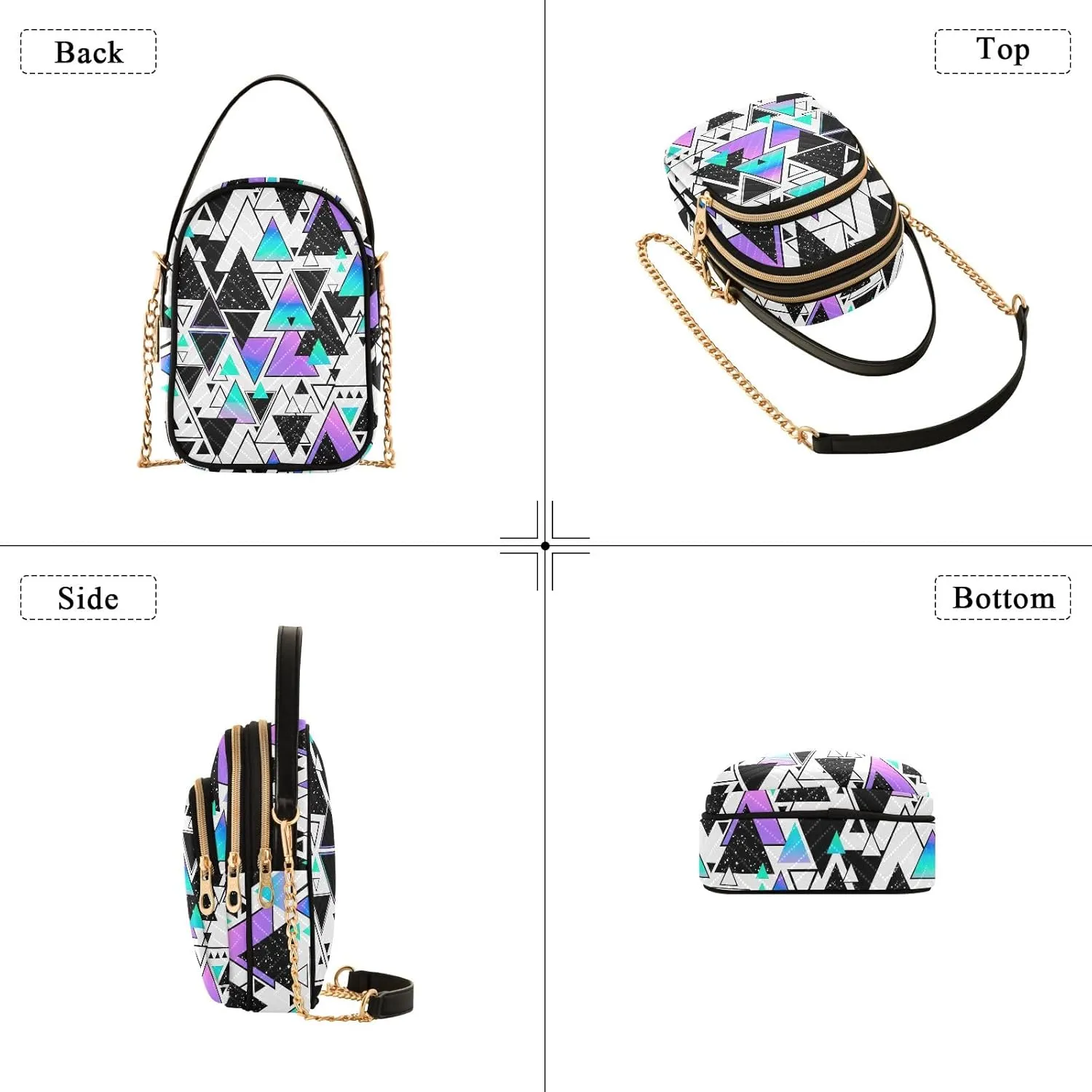 Joisal Zebra Print Mini Crossbody Bags for Women Anti Theft Women's Handbags, Womans Purses