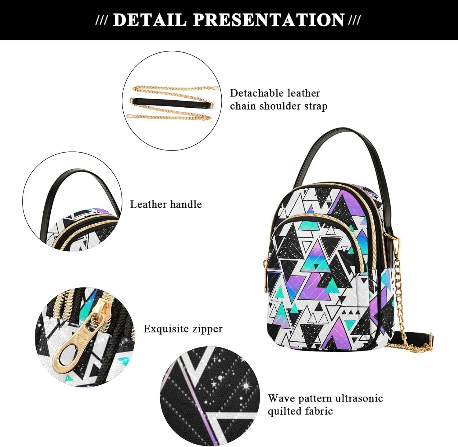 Joisal Zebra Print Mini Crossbody Bags for Women Anti Theft Women's Handbags, Womans Purses