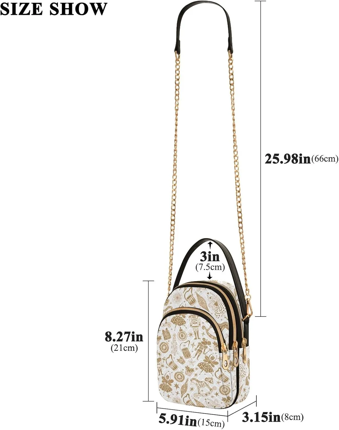 Joisal Zebra Print Mini Crossbody Bags for Women Anti Theft Women's Handbags, Womans Purses
